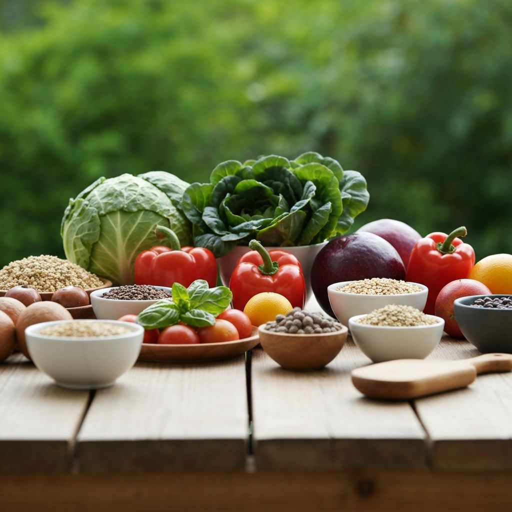 Healthy lifestyle foods supporting male vitality